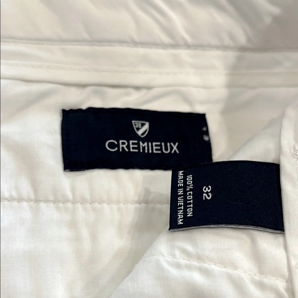 Cremieux White Cotton Men’s Shorts. Great for Golf. Sz. 32 like new - Picture 2 of 9